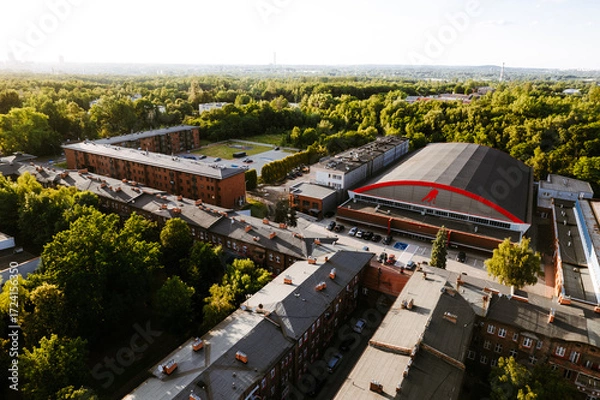 Obraz  Katowice, Nikiszowiec, Familoki 