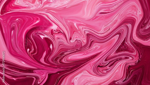 Fototapeta Bright Colors Digital Marbling Abstract Pink Backdrop Liquid Paint Abstraction