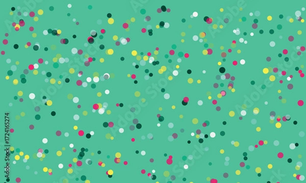 Fototapeta Colorful Confetti Scatter on Mint Green Background A Festive and Playful Design for Celebrations and Decorative Purposes Abstract Geometric Pattern