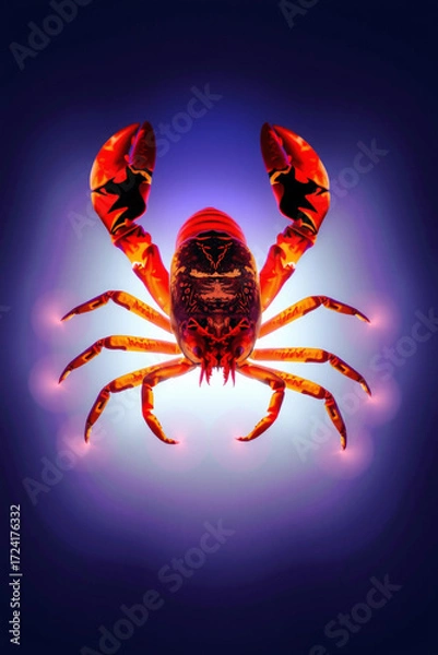 Fototapeta Lobster in Glowing Phosphorescent Bay