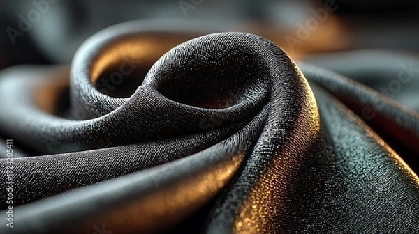 Fototapeta Shimmering dark textile surface high resolution picture