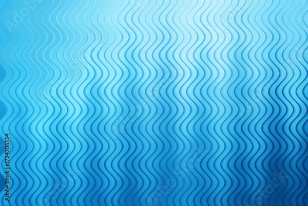 Obraz Cool blue abstract gradient with rippling wave pattern texture background illustration