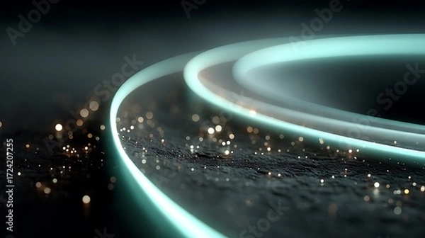 Fototapeta Stunning galaxy vortex glowing in space high resolution picture