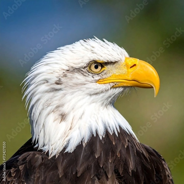 Fototapeta Close-up profile of an eagle (1)