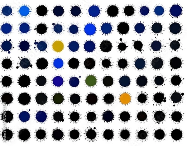 Obraz Abstract ink splatter pattern