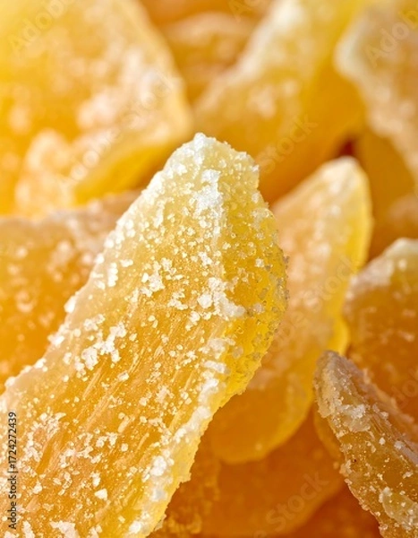 Fototapeta Close-up sugared ginger slices