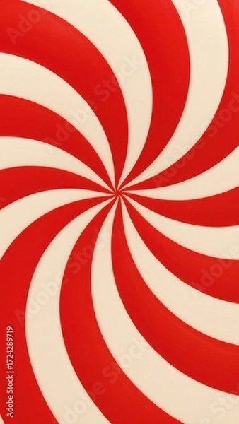 Fototapeta Vibrant red spiral pattern