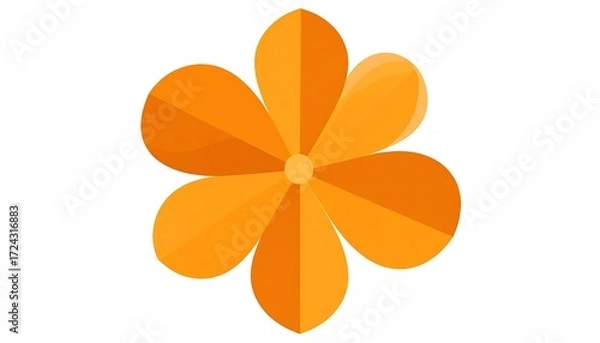 Obraz Orange flower icon
