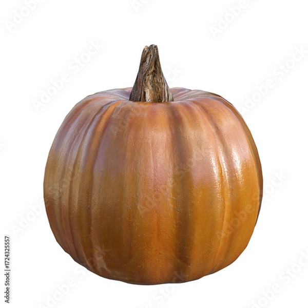 Obraz A simple pumpkin on a transparent background.