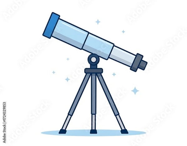 Obraz Simple telescope illustration (1)