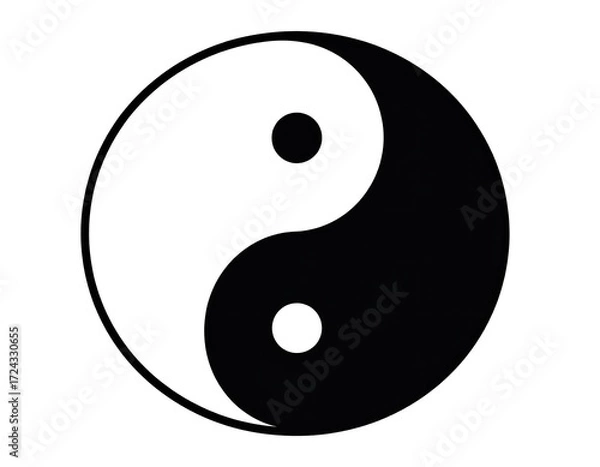 Obraz Simple yin and yang symbol (1)