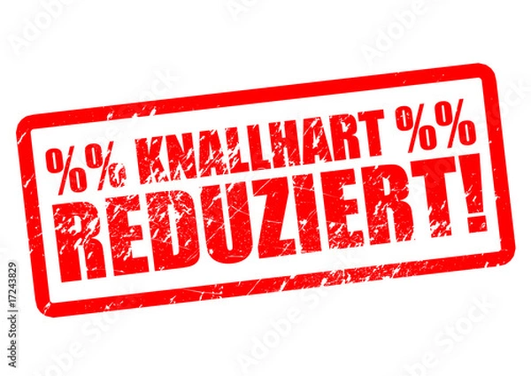 Obraz Knallhart reduziert! Stempel