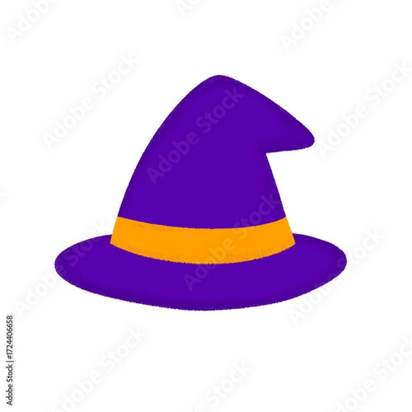 Obraz ハロウィン素材｜かわいい魔女帽子アイコン