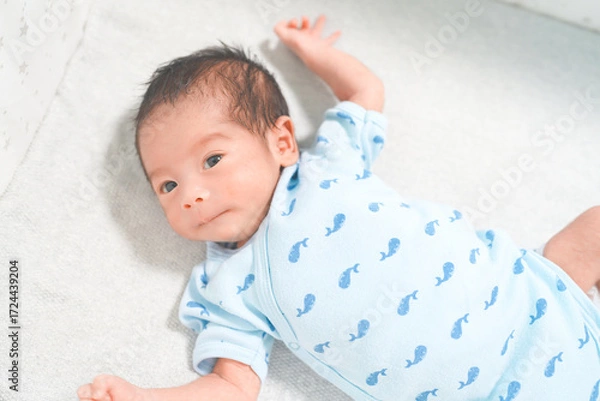 Fototapeta 新生児　0ヶ月の赤ちゃん