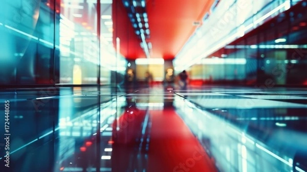 Obraz Modern building corridor interior