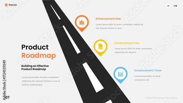 Obraz Product Roadmap Infographic