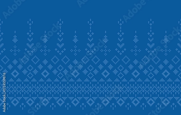 Fototapeta Ethnic Pattern. Ethnic India Bhandhani seamless pattern for embroidery, textile decoration and tile design.