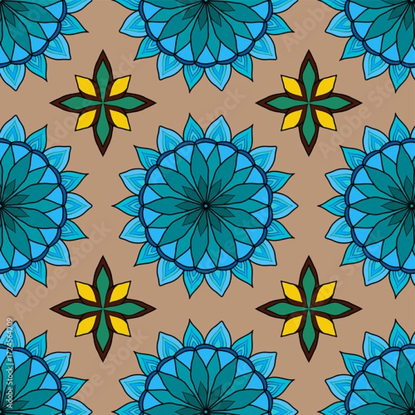 Obraz seamless background with flowers