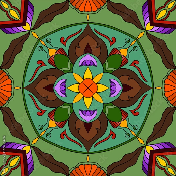 Obraz seamless pattern with flowers