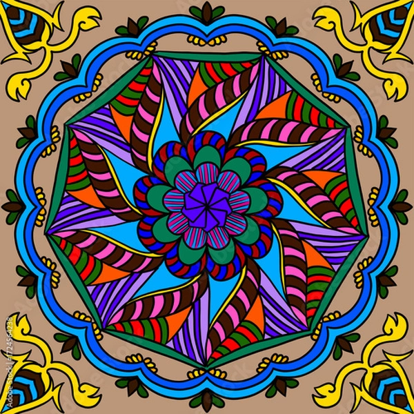 Obraz abstract floral background