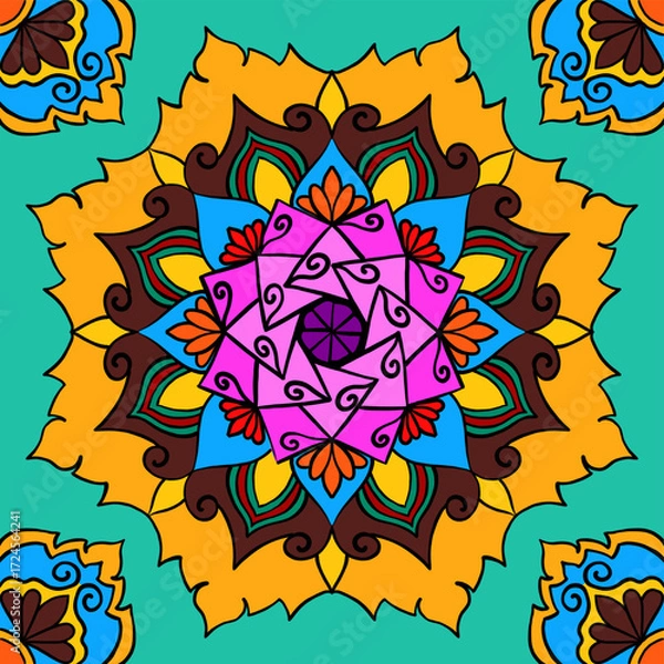 Obraz abstract background with flowers