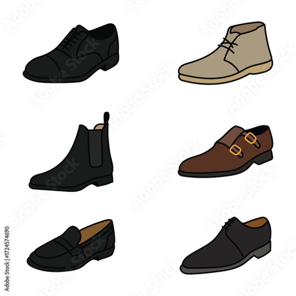 Obraz shoes illustration