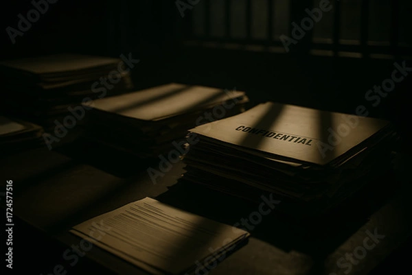 Obraz stack of case files true crime