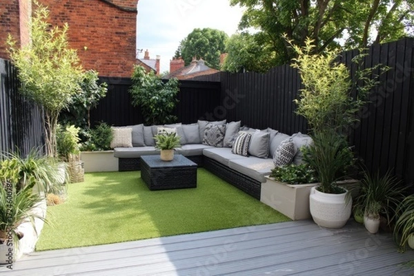 Obraz Modern, stylish backyard retreat