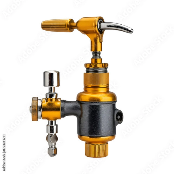 Fototapeta Precision air regulator for paint sprayers workshop product display industrial close-up functionality