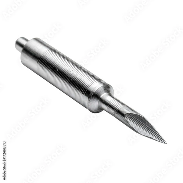 Fototapeta Precision writing tool manufacturing workshop metal nib industrial environment close-up view craftsmanship concept