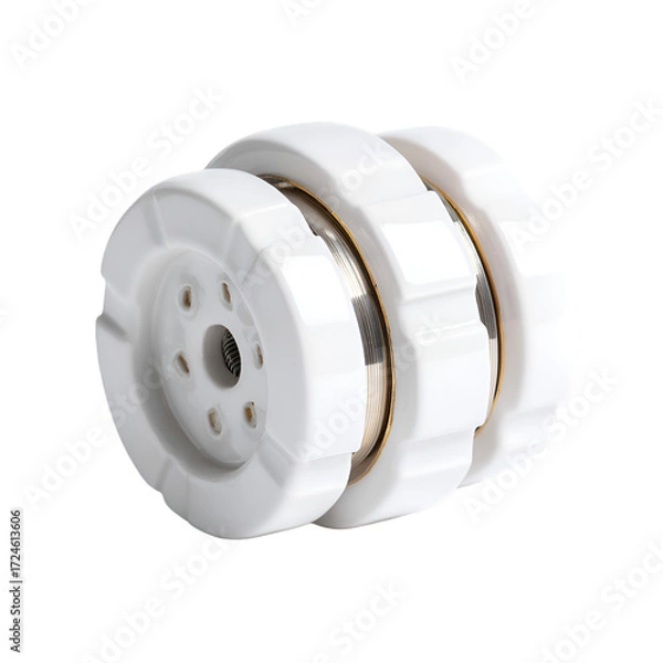 Fototapeta Industrial equipment maintenance action workshop setting product image clean environment close-up view mechanical concept