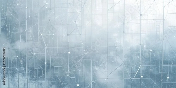 Obraz Etched White Glass Pattern Banner  A Sophisticated and Discreet Background for Law Firms, Security Companies or Privacy Focused Websites.