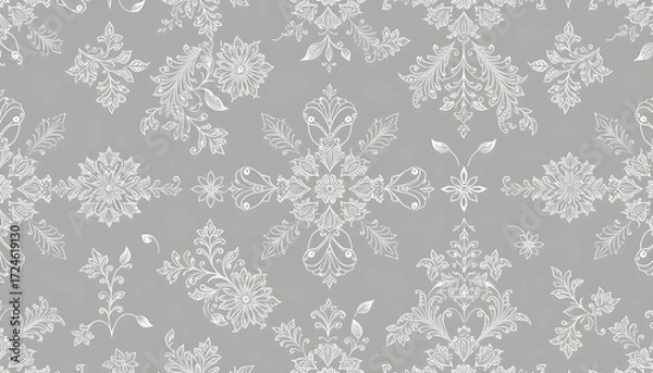 Fototapeta 고급식물무늬반복패턴벽지