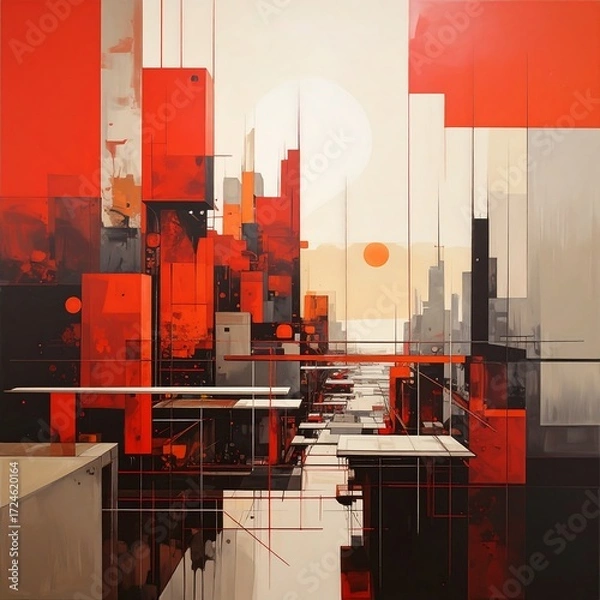Obraz Abstract cityscape