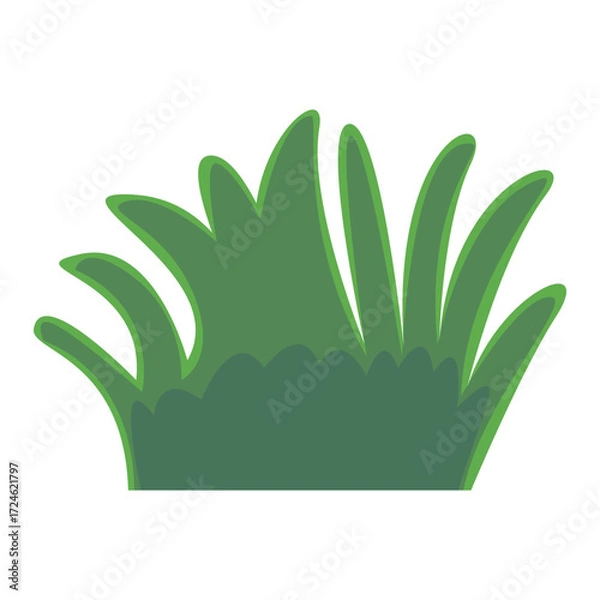 Fototapeta Lush green grass blades swaying gently in a bright, sunny environment, symbolizing nature's beauty