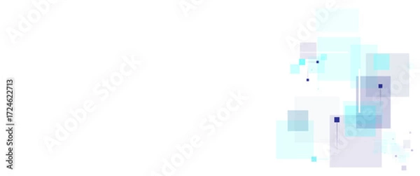 Fototapeta Abstract soft colorful geometric square border pattern background.