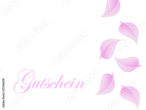 Fototapeta Gutschein