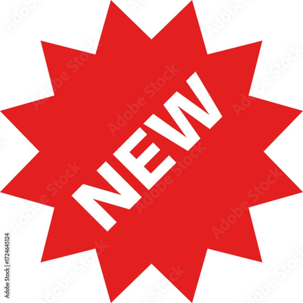 Fototapeta new label vector for product cover