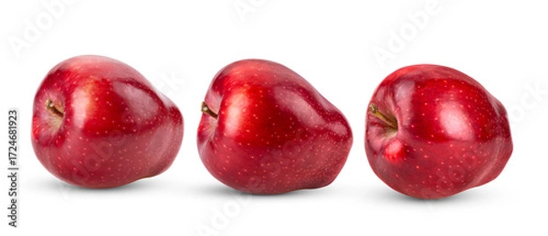 Fototapeta red apple isolated on transparent png ( Image from camera)