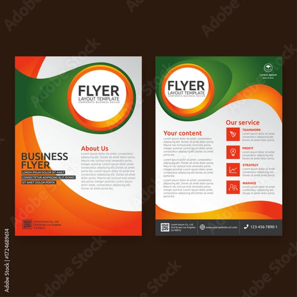 Fototapeta brochure-template-design