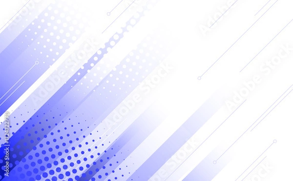 Fototapeta Abstract blue halftone background vector design with wave pattern and digital texture
