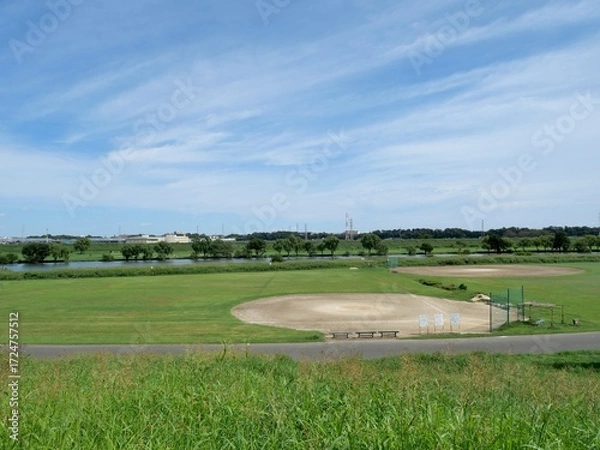 Obraz 江戸川河川敷野球場
