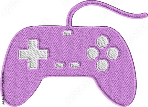 Fototapeta Colorful Embroidered Controller Patch