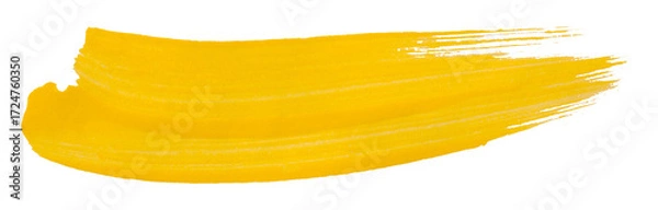 Fototapeta yellow watercolor background. Artistic hand paint. Isolated on transparent background.