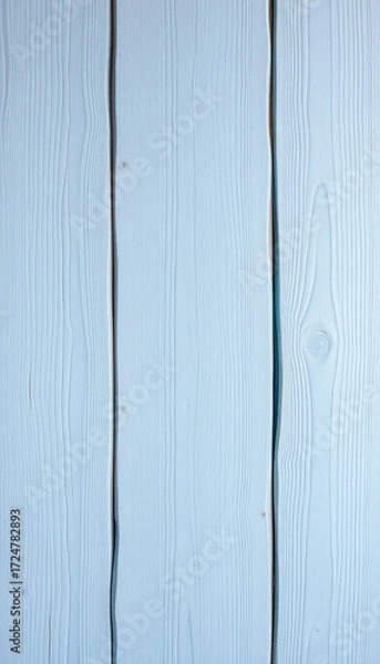 Fototapeta Soft Baby Blue Wooden Backdrop With Gentle Textured Rustic Surface