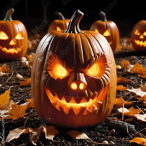 Obraz Halloween Pumpkin  or Jack-o’-Lantern