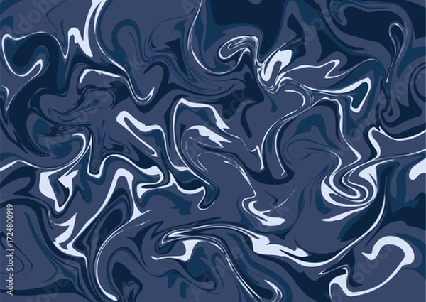Obraz 青黒い気持ち悪いマーブル模様のベクター背景画像