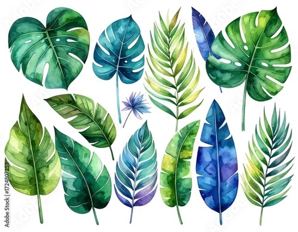 Obraz Tropical leaf collection (2)