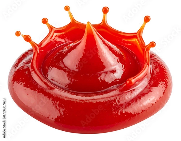 Obraz Red sauce splash, crown-like