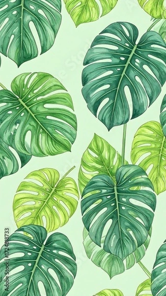 Obraz Tropical leaf pattern